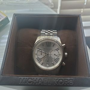 Michael Kors Ritz sterling silver women's watch